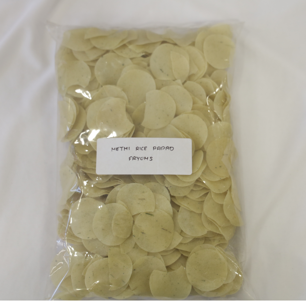 Methi Rice Papad Fryums