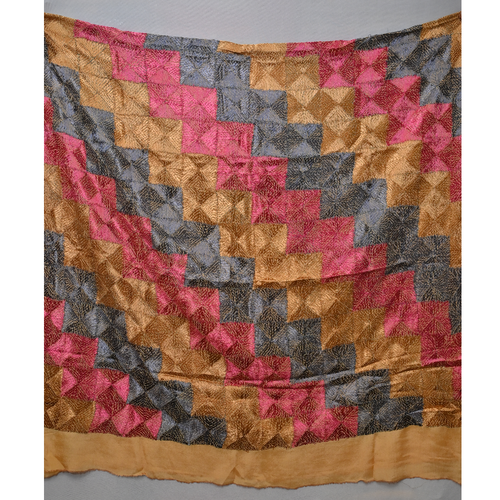 Pure Chinnon Handwork Phulkari Duppata 