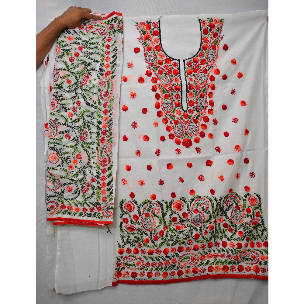 Handwork Phulkari Suit