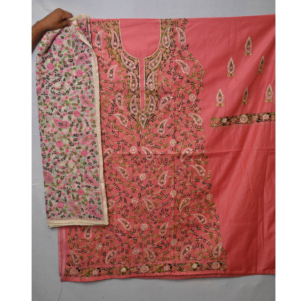 Handwork Phulkari Suit