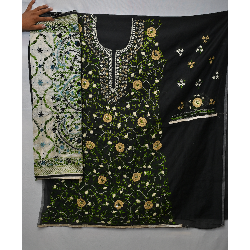 Handwork Phulkari Suit