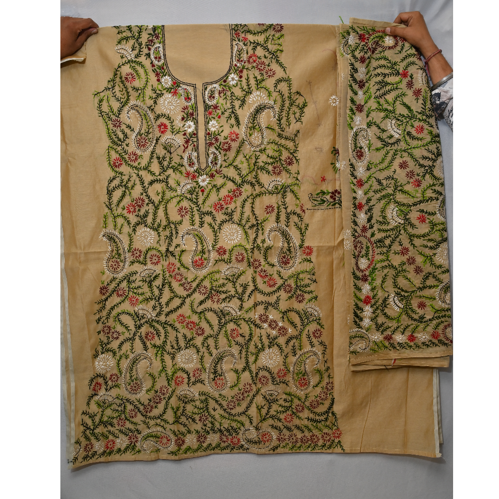 Handwork Phulkari Suit